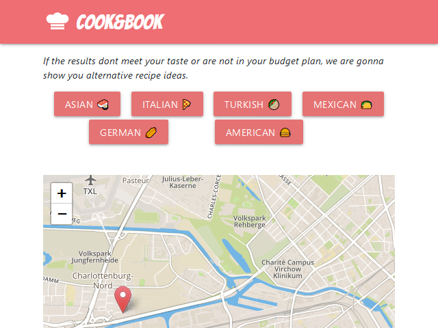 cooknbook screenshot